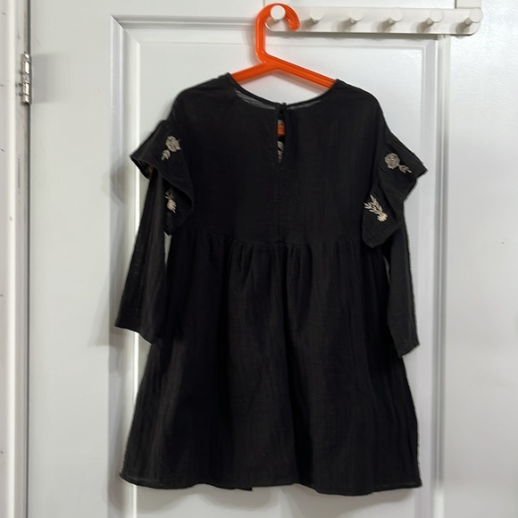 Zara Kids Embroidered Cotton Dress - Picture 8 of 12